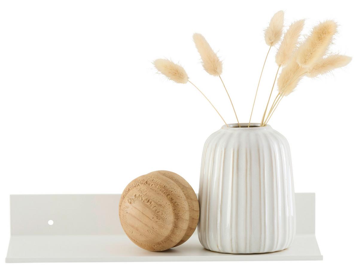 Wandboard Aluminia 130 Weiß B: 30 Cm - Weiß, Trend, Metall (30/4,5/13cm)