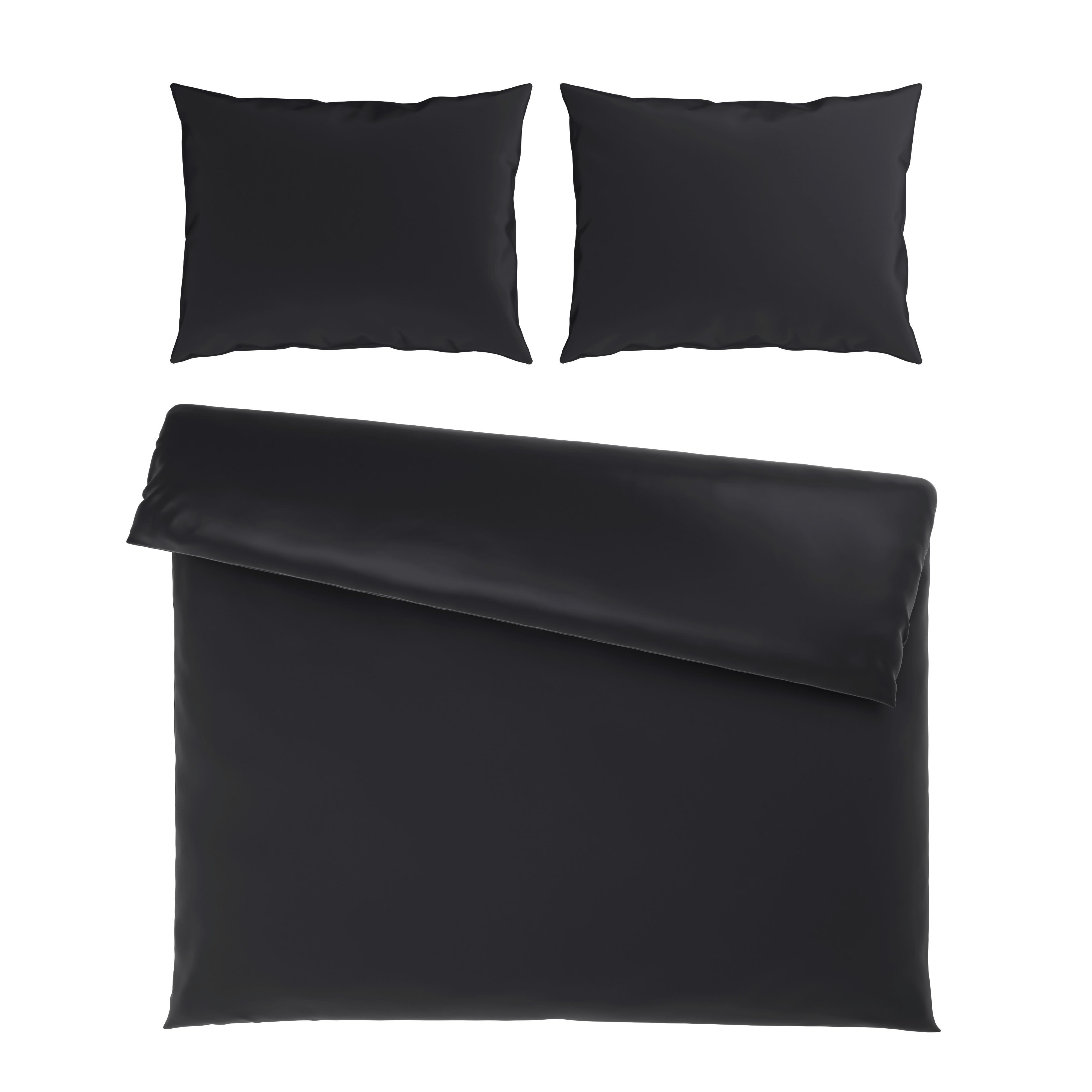 POVLEČENÍ XENIA UNI XXL - černá, Moderní, textil (200/220cm) - Premium Living