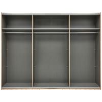 Schwebetürenschrank 270cm Alicante, Alpinlook/betonoxid - Fichtefarben/Eichefarben, MODERN, Holzwerkstoff (270/210/60cm) - Luca Bessoni