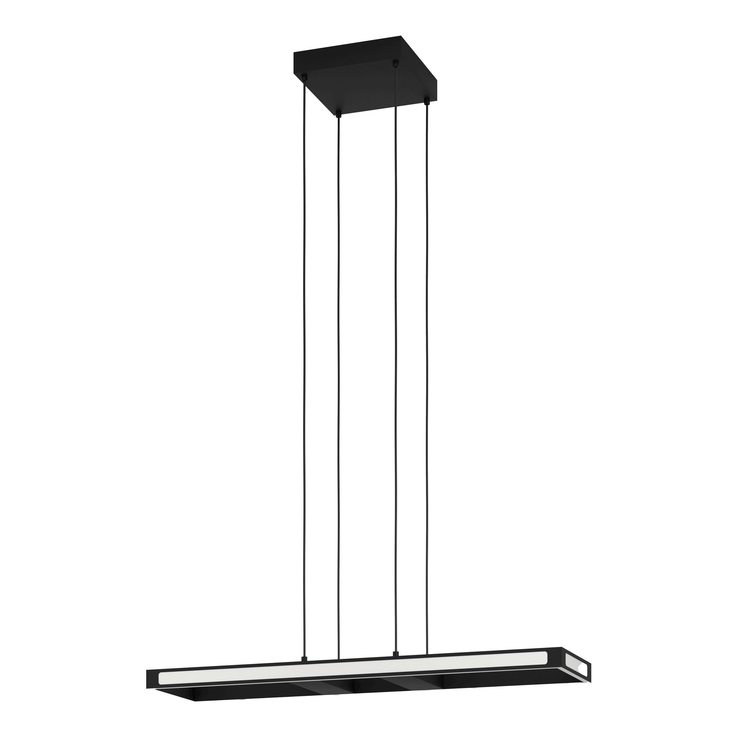 LED-Pendelleuchte Savilanas Smartphone-Steuerung - Schwarz/Weiß, Design, Kunststoff/Metall (77/20/110cm) - Connect Z