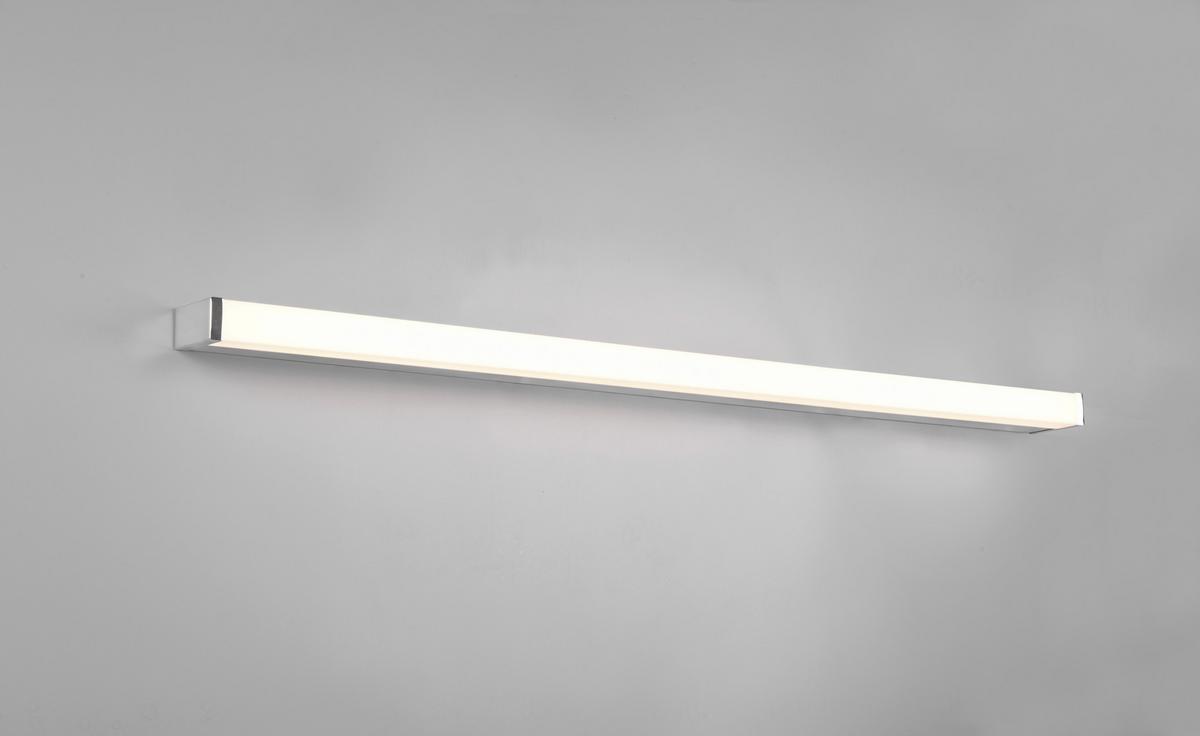 Led Bad-Wandleuchte Fabio Ip44 Warmweiß/Tageslichtweiß - Chromfarben/Weiß, Basics, Kunststoff/Metall (3,8/120/7,9cm) - Trio Leuchten