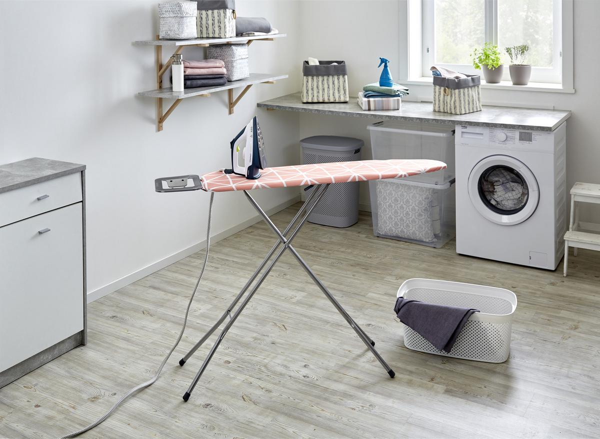 Vasalódeszka Basti Graphic Rose - rózsaszín/fehér, Basics, textil (141/90/30cm) - Homezone