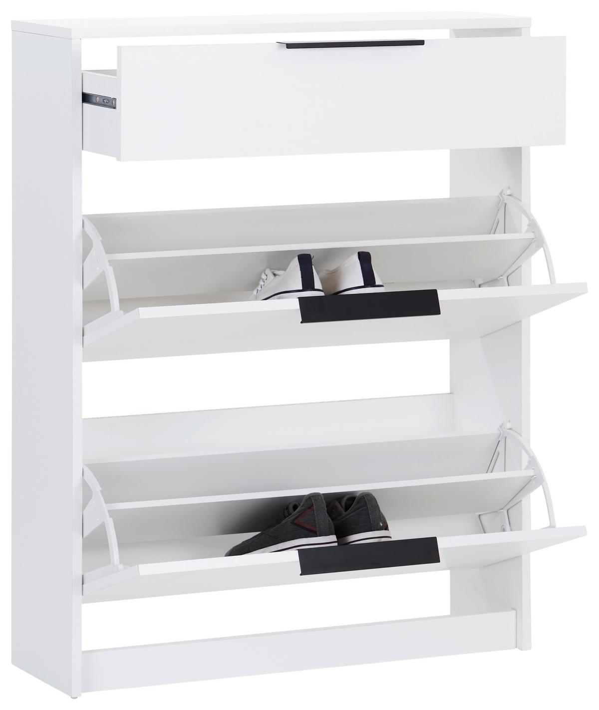 Cipősszekrény Anna 02 - fehér, Modern, faalapú anyag (79/103,4/25cm)