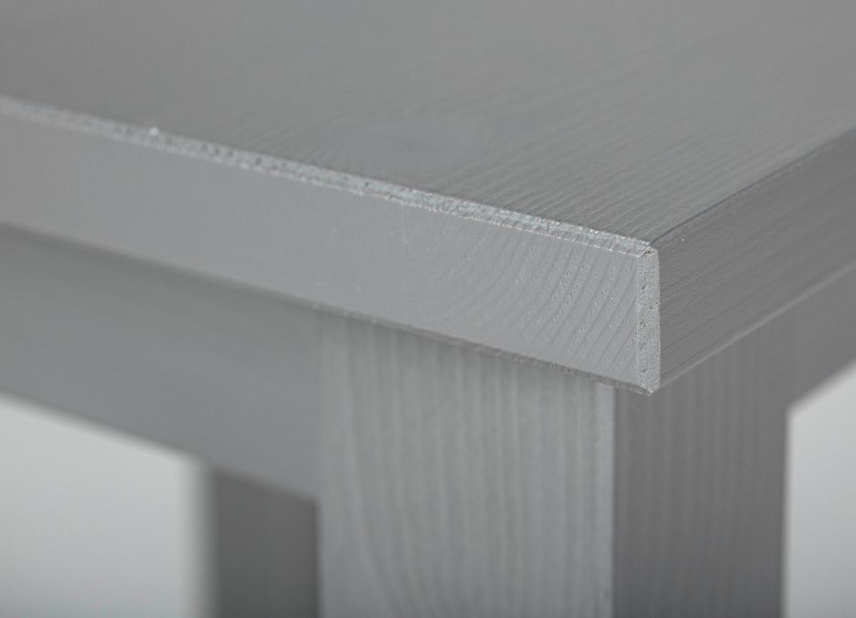 Beistelltisch Kiefer Massiv Stellan, Grau - Grau, Basics, Holz (45/45/55cm) - MID.YOU