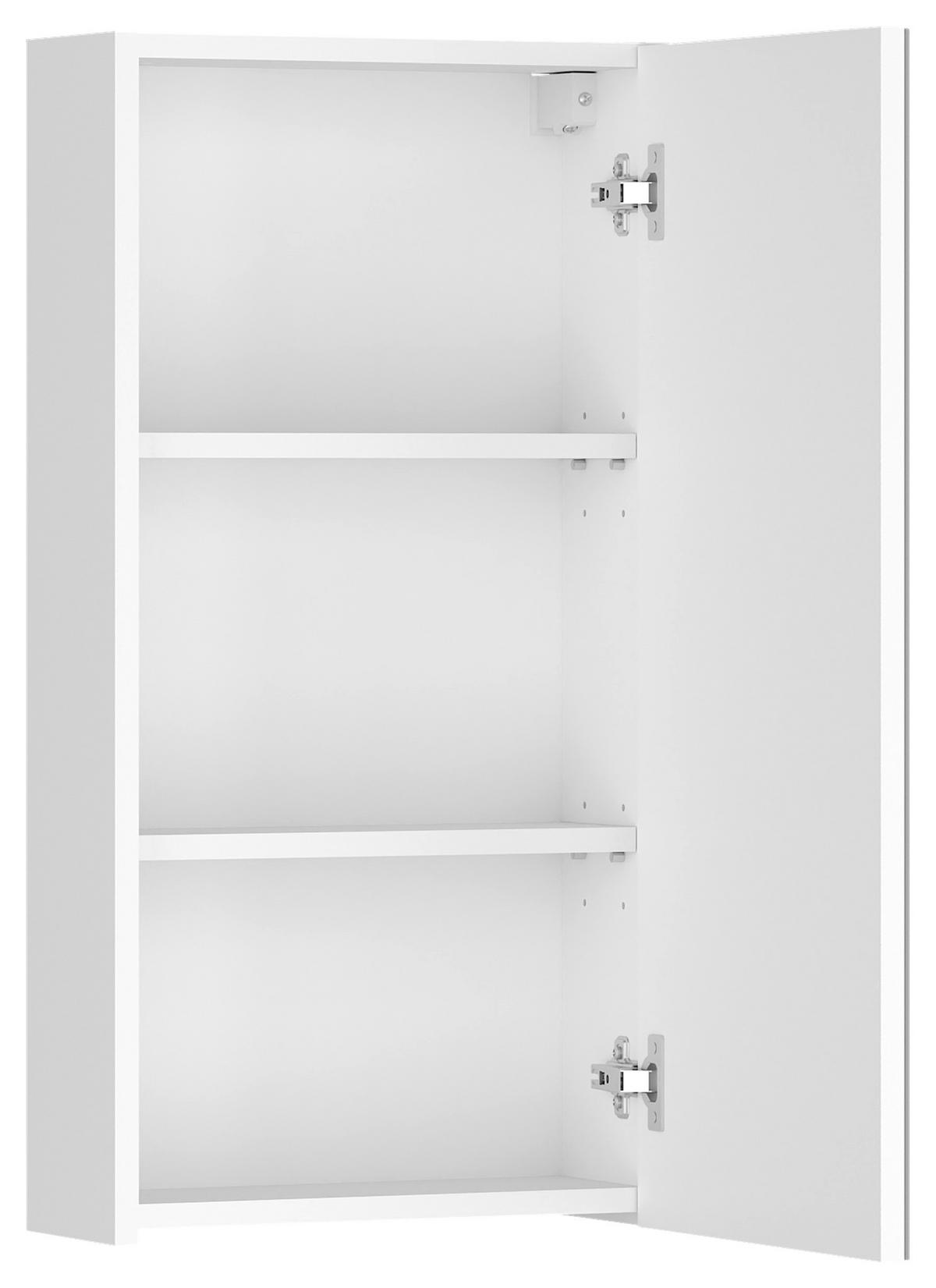 Spiegelschrank Ina Alpinweiss, B: 35 cm - KONVENTIONELL, Glas/Holzwerkstoff (35/77/18cm)