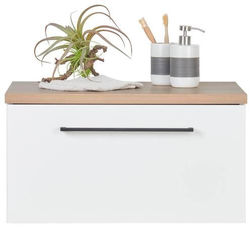 SPODNÍ SKŘÍŇKA CARLY - bílá/černá, kov/kompozitní dřevo (60/30/45cm)