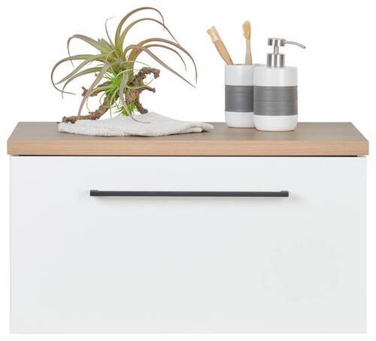 SPODNÍ SKŘÍŇKA CARLY - bílá/černá, kov/kompozitní dřevo (60/30/45cm)