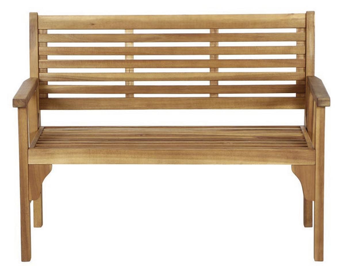 Gartenbank Holz 508761 2-Sitzer - Akaziefarben, MODERN, Holz (120/90/59,5cm) - Siena Garden
