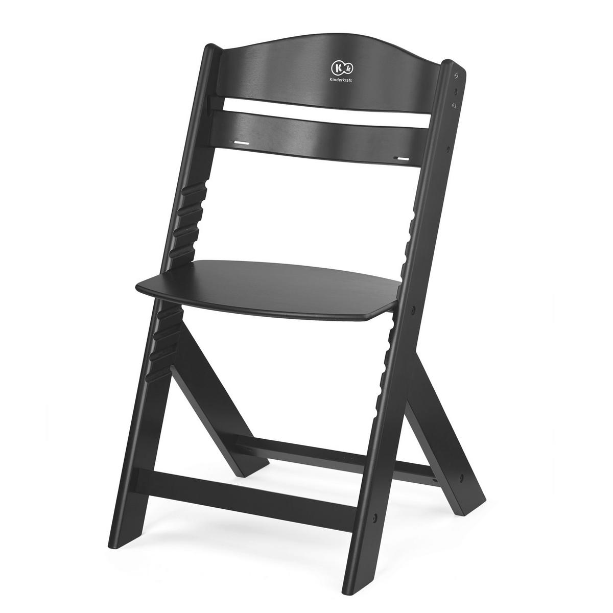 Hochstuhl Enock Schwarz, L/B/H: 49,5x45x79cm - Schwarz, Basics, Holz (49,5/45/79cm) - Kinderkraft