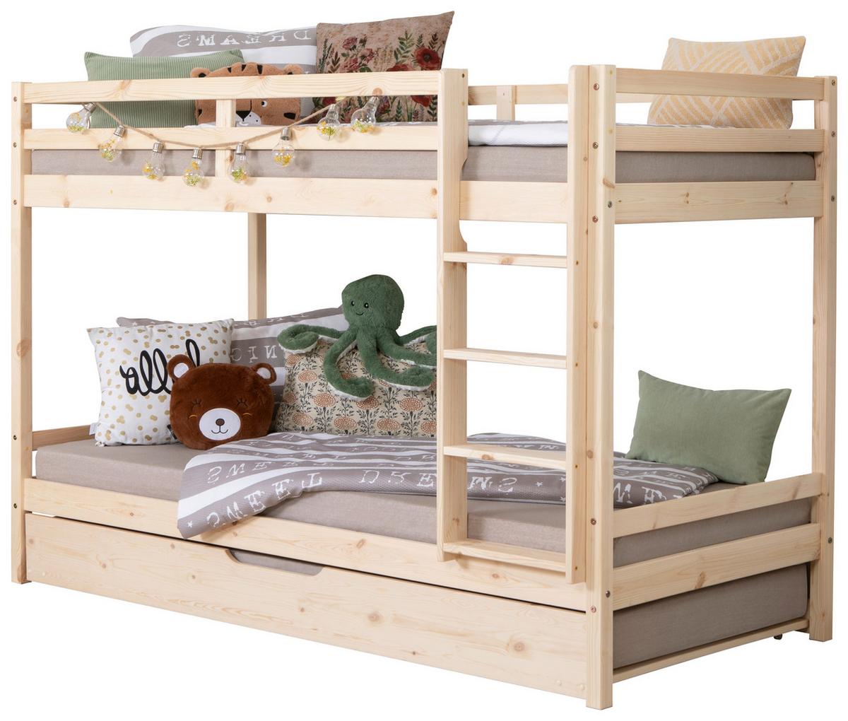 Etagenbett 970507 Rene - Naturfarben, MODERN, Holz (90/200cm) - MID.YOU