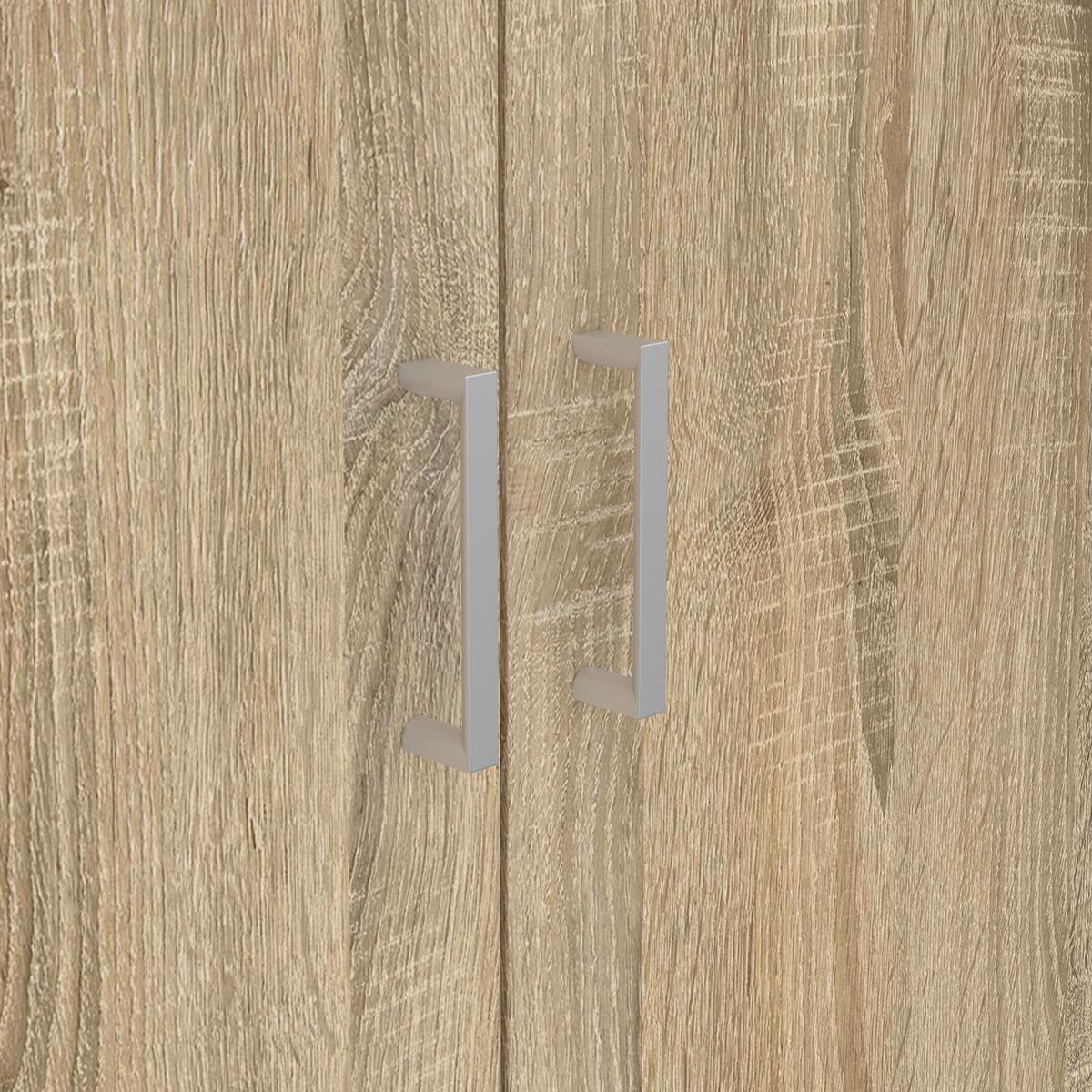 Ruhásszekrény Space 154/200cm - Sonoma tölgy, Konventionell, fa (154/200,4/49,5cm)