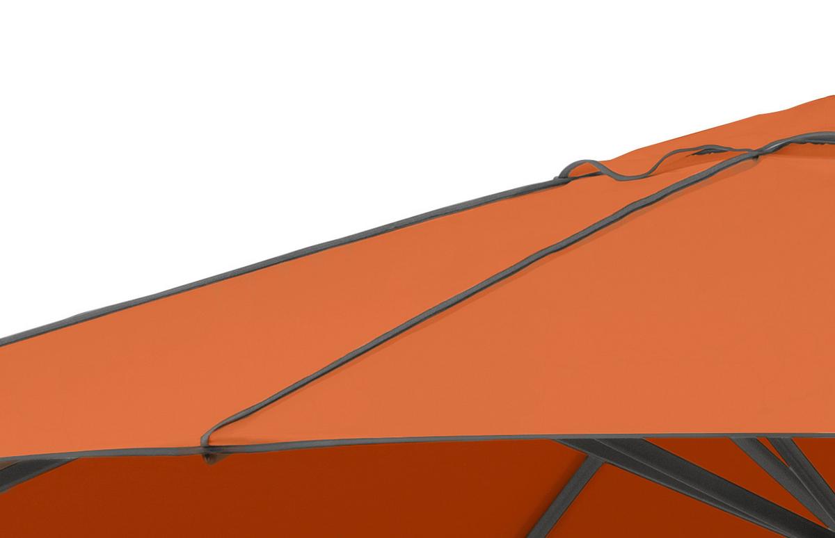 Sonnenschirm Adria Bxhxt: 300x275x300 Cm Terracotta - Anthrazit/Terracotta, Basics, Textil/Metall (300/275/300cm) - Schneider