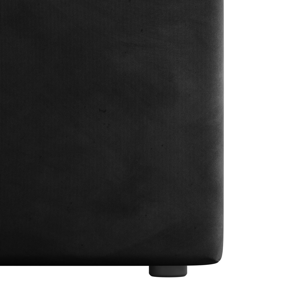 Boxspringbett Bologna 180x200 cm Schwarz - Schwarz, MODERN, Karton/Holzwerkstoff (180/200cm) - MID.YOU