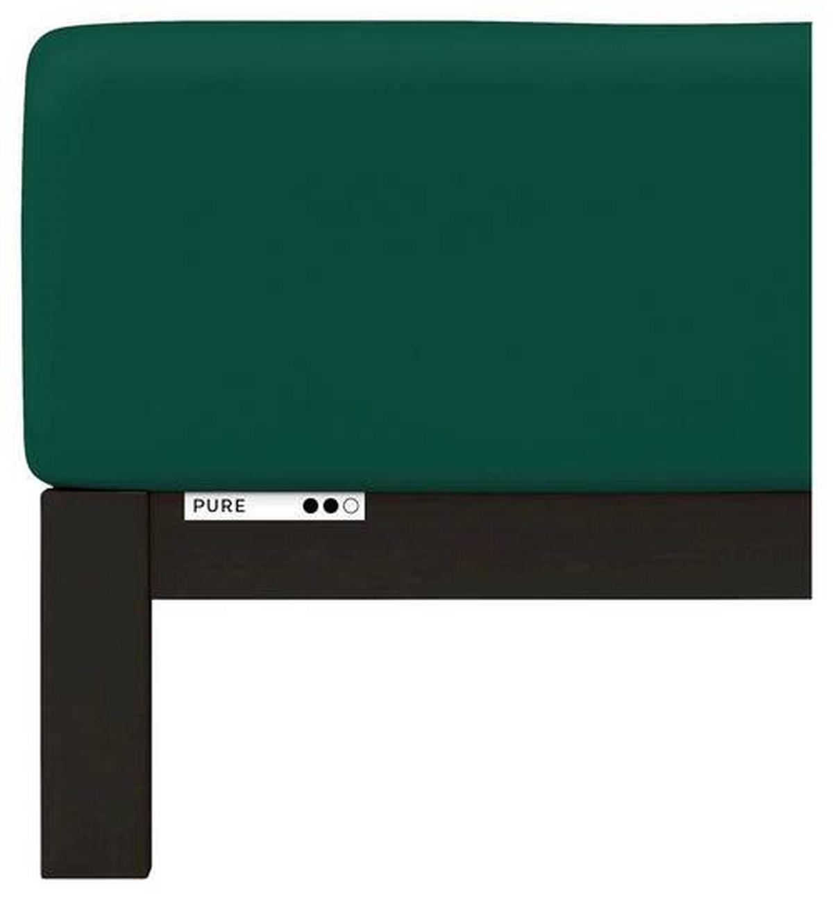 Boxspring-spannleintuch Pure Boxspring - Dunkelgrün, Basics, Textil (140-160/200-220cm) - Schlafgut