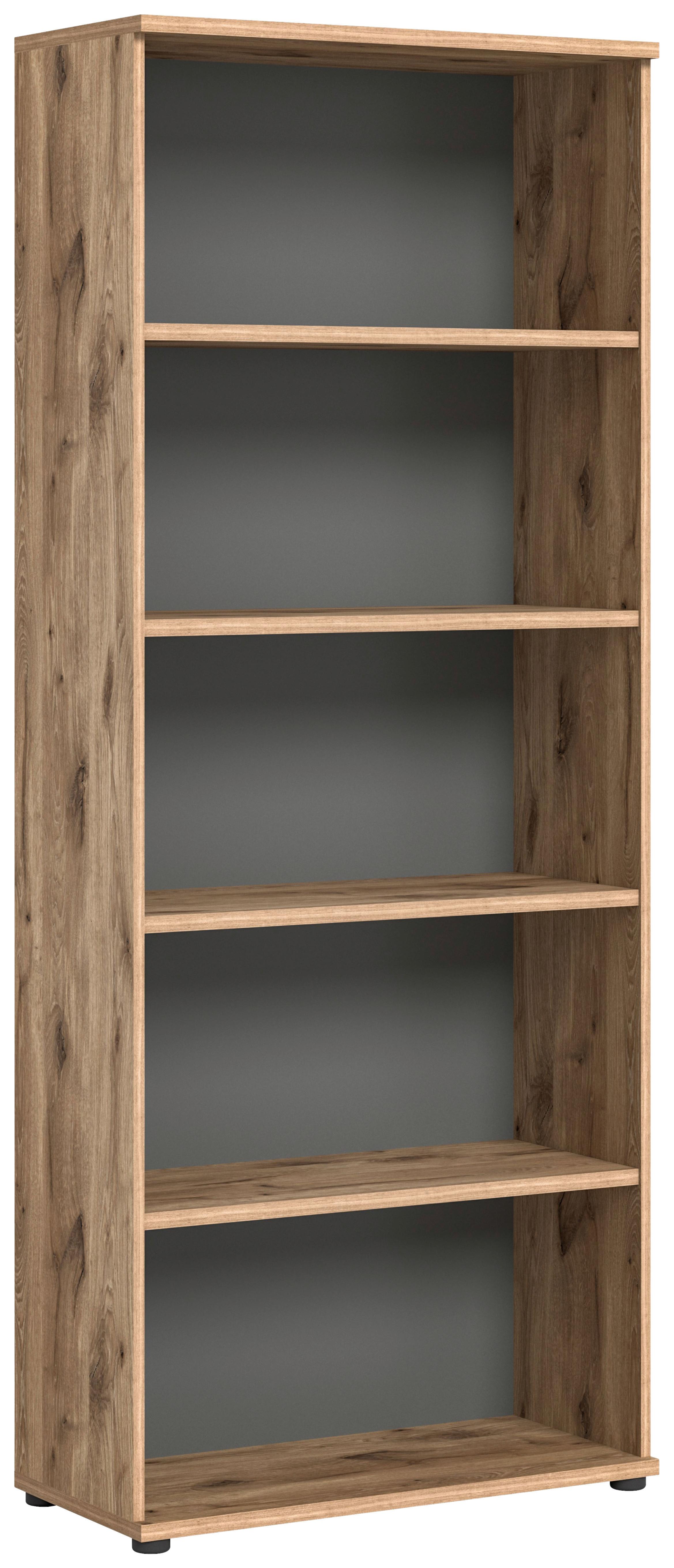 Mason B: 80 cm Eichefarben Mason - Eichefarben/Grau, Holzwerkstoff (80/199/37cm) - MID.YOU