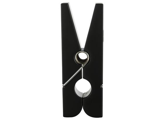 Hakenleiste Klammer - Schwarz, MODERN, Holzwerkstoff (5/20/7,5cm) Hakenleiste Klammer - Schwarz, MODERN, Holzwerkstoff (5/20/7,5cm)