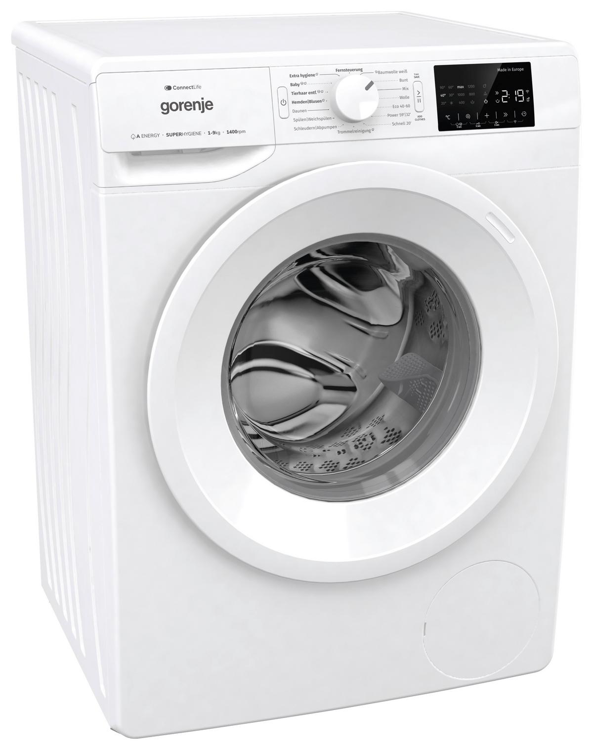 Waschmaschine Wpnei94a1dts - Weiß, Basics, Glas/Kunststoff (60/85/54,5cm) - Gorenje