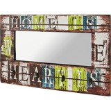 Wandgarderobe Vintage Heart - Multicolor, MODERN, Holzwerkstoff/Metall (80/52/10cm)