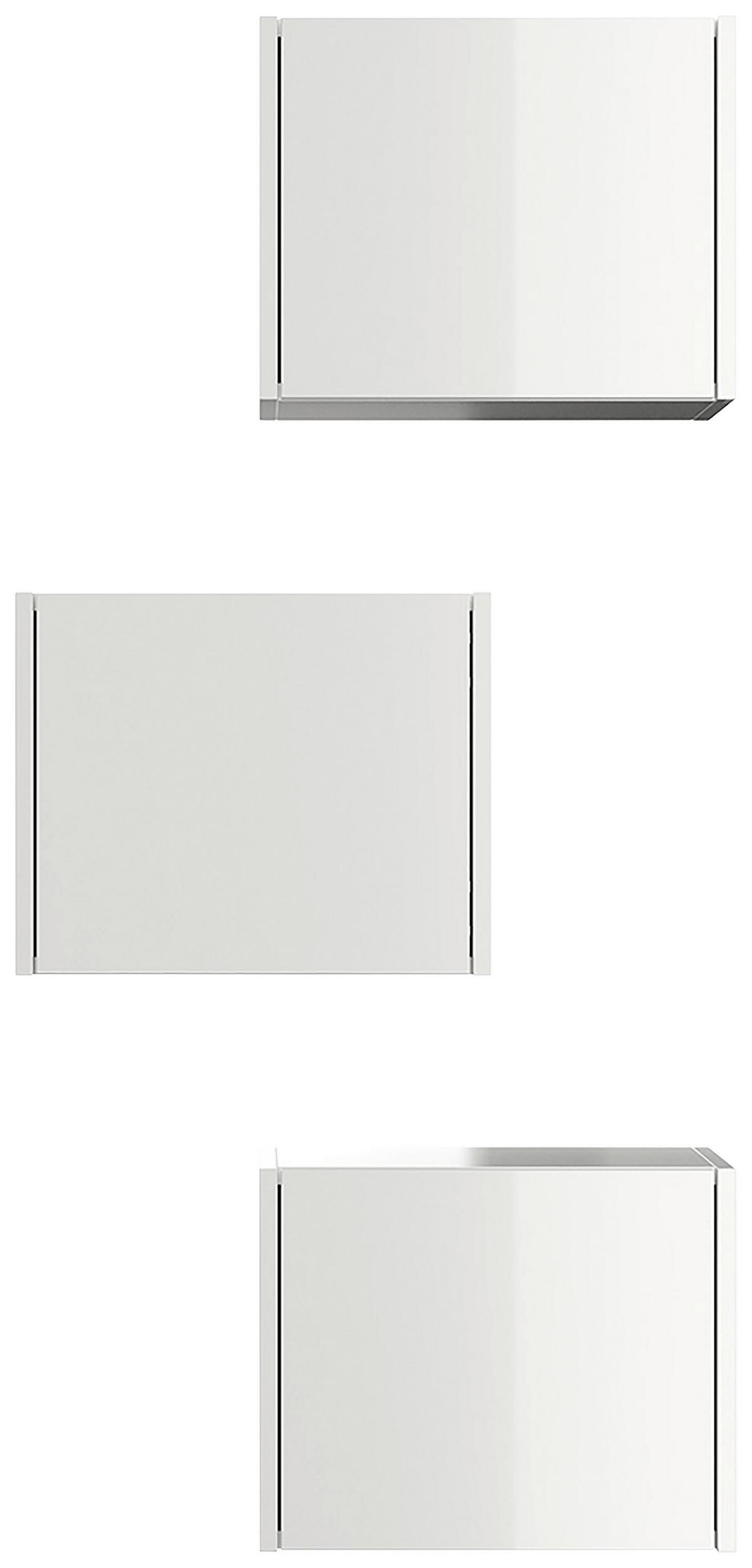 Hängeschrank Limes Weiß Hg B: 41,4 Cm - Weiß Hochglanz, MODERN, Holzwerkstoff (41,4/33,3/25cm) - MID.YOU