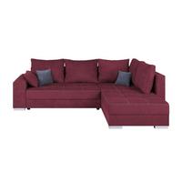 Sedačka LARS, obojstranná, bobulová / antracitová - bílá/černá, Design, textil/plast (260/218cm)