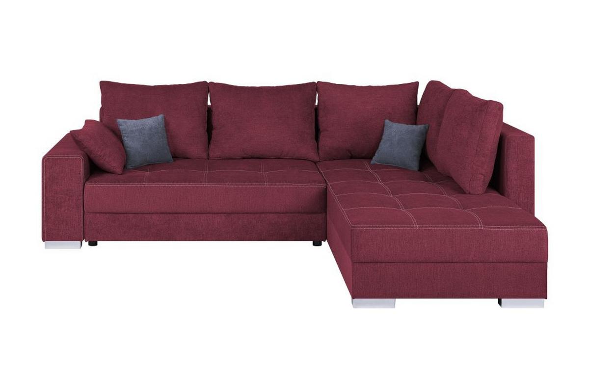 Sedačka LARS, obojstranná, bobulová / antracitová - bílá/černá, Design, textil/plast (260/218cm)