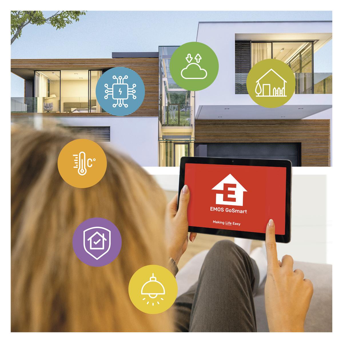 Led Szalag Gosmart Kb. 2m - többszínű, Basics, műanyag (200cm)