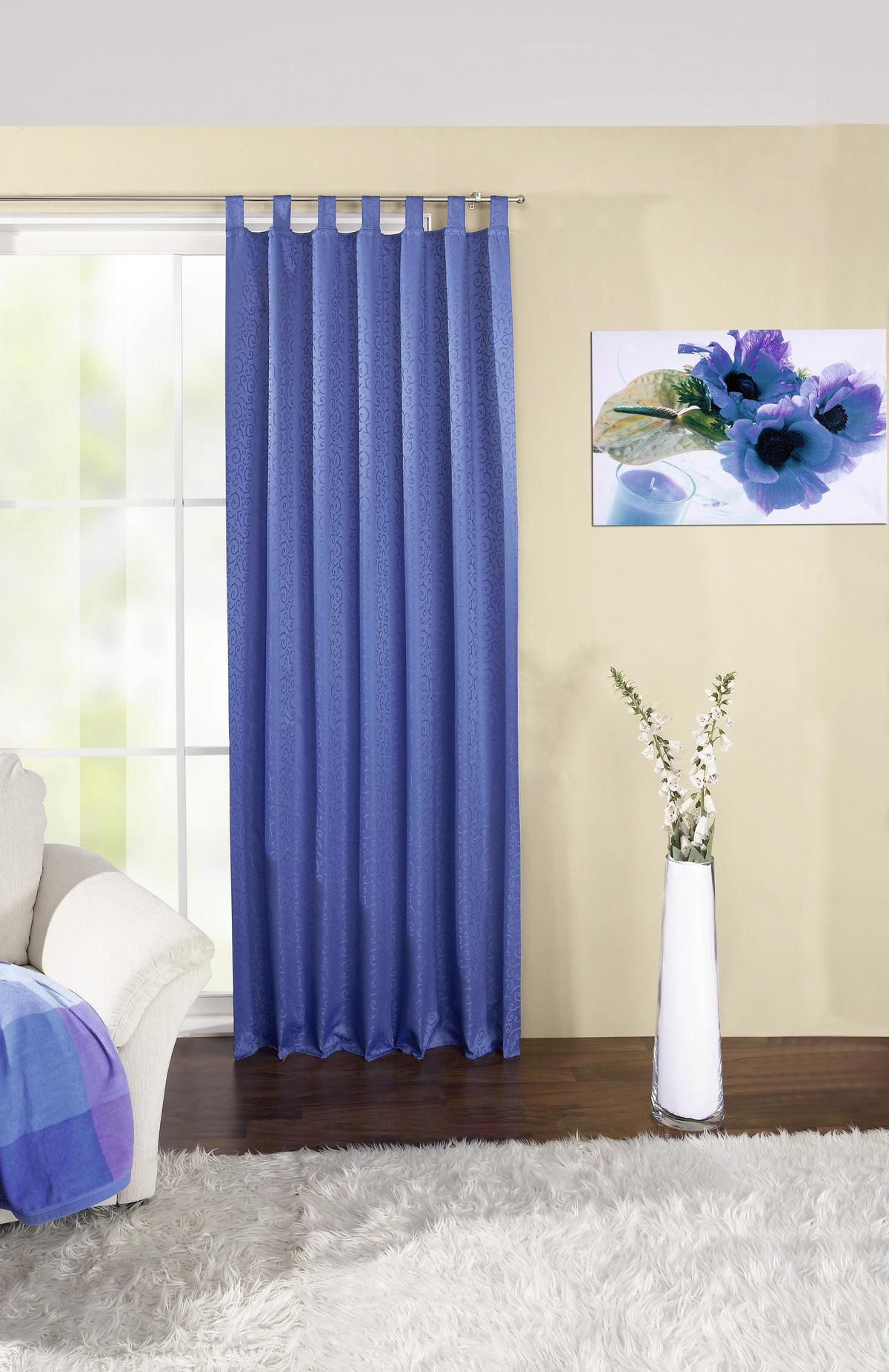Készfüggöny Curl - sárga/Pezsgő, Konventionell, textil (140/255cm) - Ondega