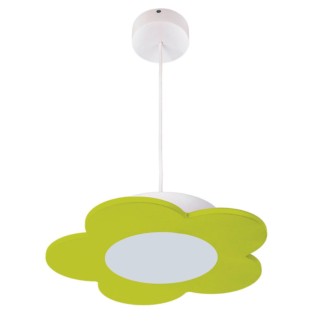 Kinderhängeleuchte 9550125 Fiore Hängel. - Grün - Grün, Basics, Holzwerkstoff/Kunststoff (33/70cm)