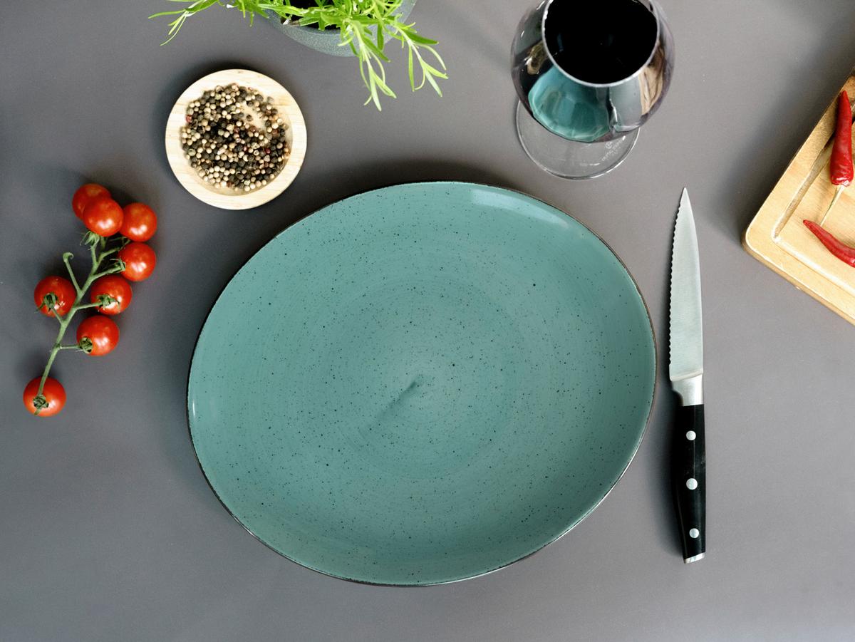 Steaktellerset Keramik, Grün - Grün, Basics, Keramik - Creatable