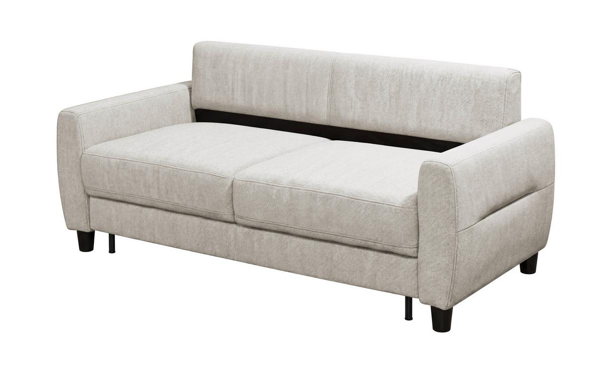Schlafsofa Rio Perlmutt B: 192cm - Perlmutt/Schwarz, MODERN, Textil (192/83/99cm) - MID.YOU