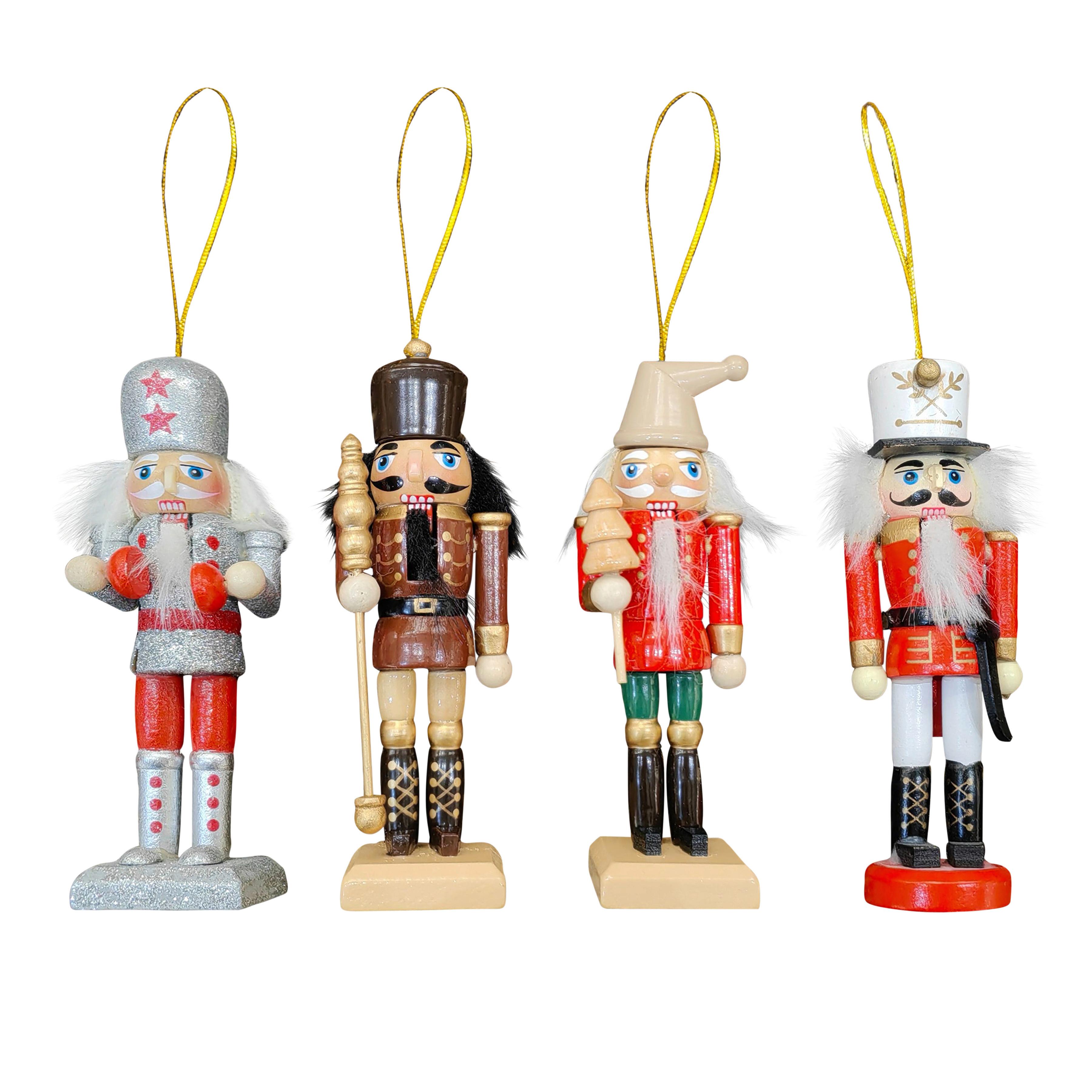 Nussknackerfigur Louisa - Multicolor, KONVENTIONELL, Holz/Textil (4,5/4/12,5cm) - Luca Bessoni