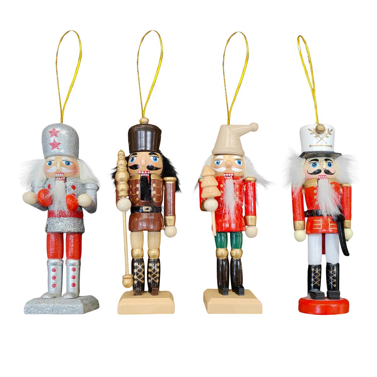 Nussknackerfigur Louisa - Multicolor, KONVENTIONELL, Holz/Textil (4,5/4/12,5cm) - Luca Bessoni