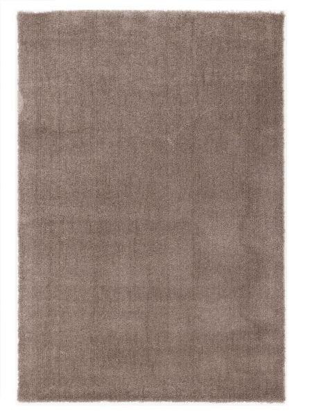 Hochflorteppich Royal Shaggy Hellbraun 65x130 cm - Hellbraun, Basics, Textil (65/130cm) - Novel