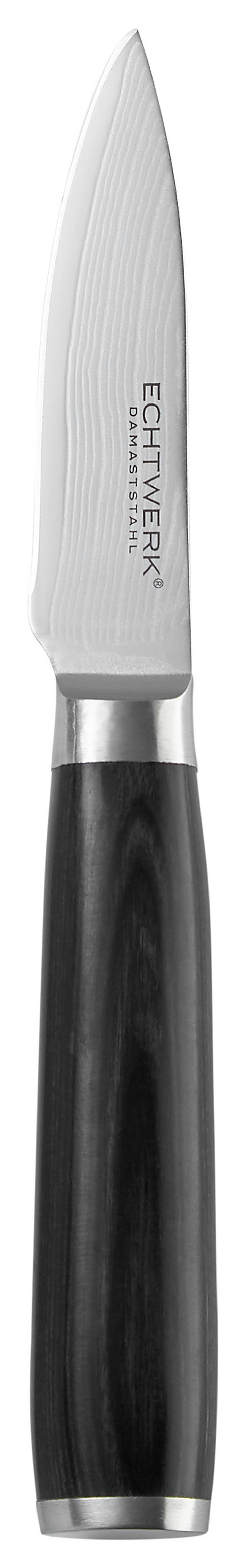 Messerset Damaszener 3 Tlg. Damaststahl Klinge - Edelstahlfarben, Trend, Metall (17,8/12,7/8,9cm) - Echtwerk