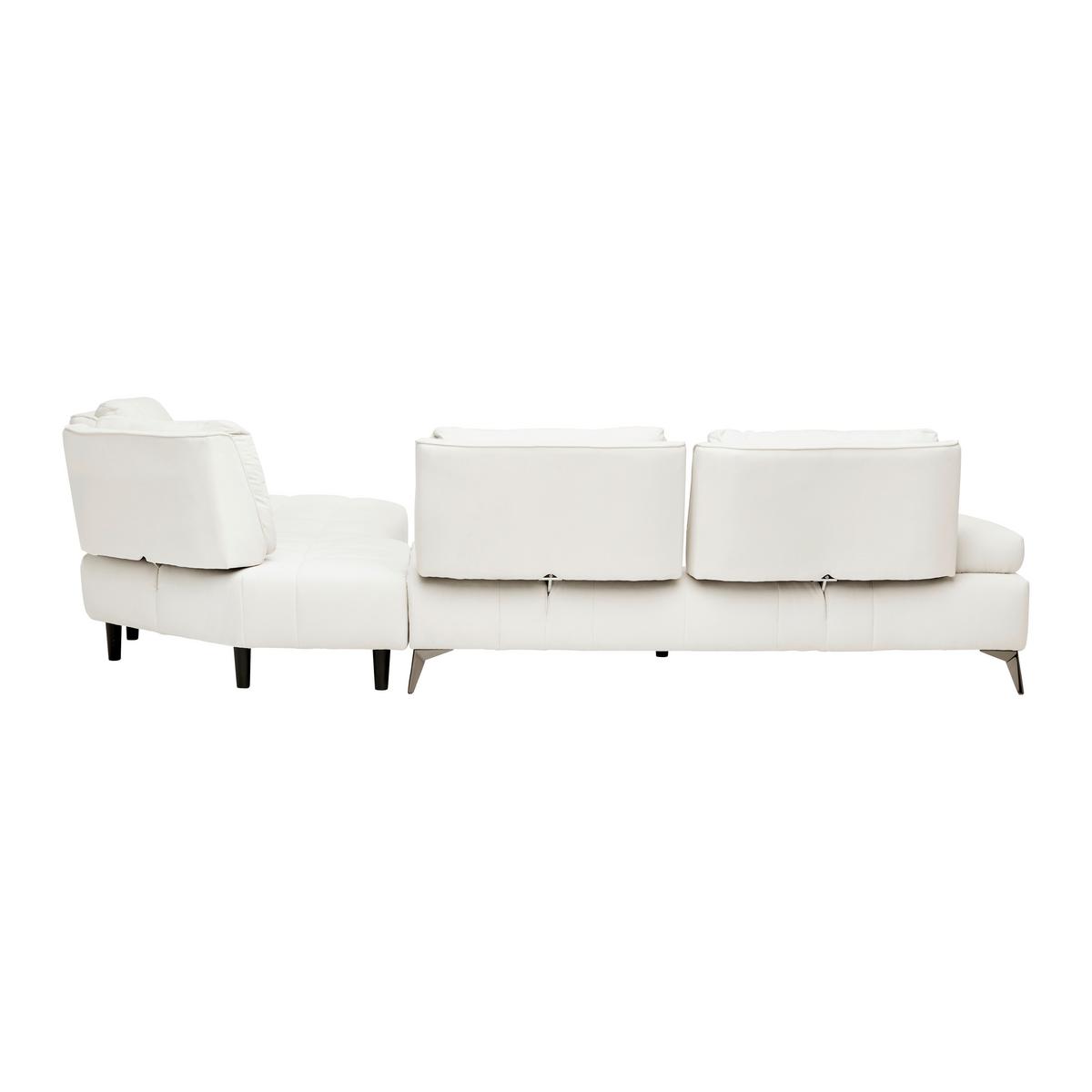 Sedací souprava ESTELLA krémová barva - krémová/tmavě šedá, Moderní, kov/dřevo (326/85/270cm) - Bessagi Home