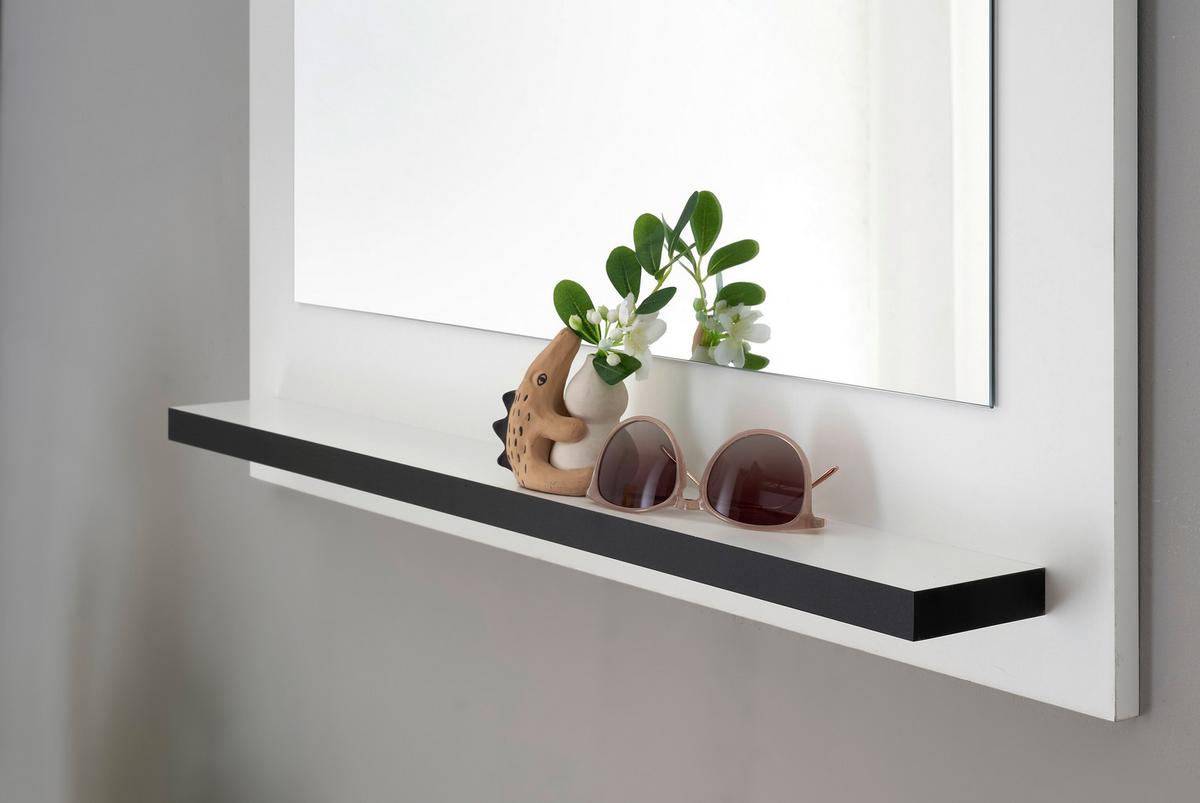 GARDEROBE Cantara Weiß/Weiß HG B: 230cm - Weiß Hochglanz/Weiß, MODERN, Holzwerkstoff (230/201/39cm) - MID.YOU