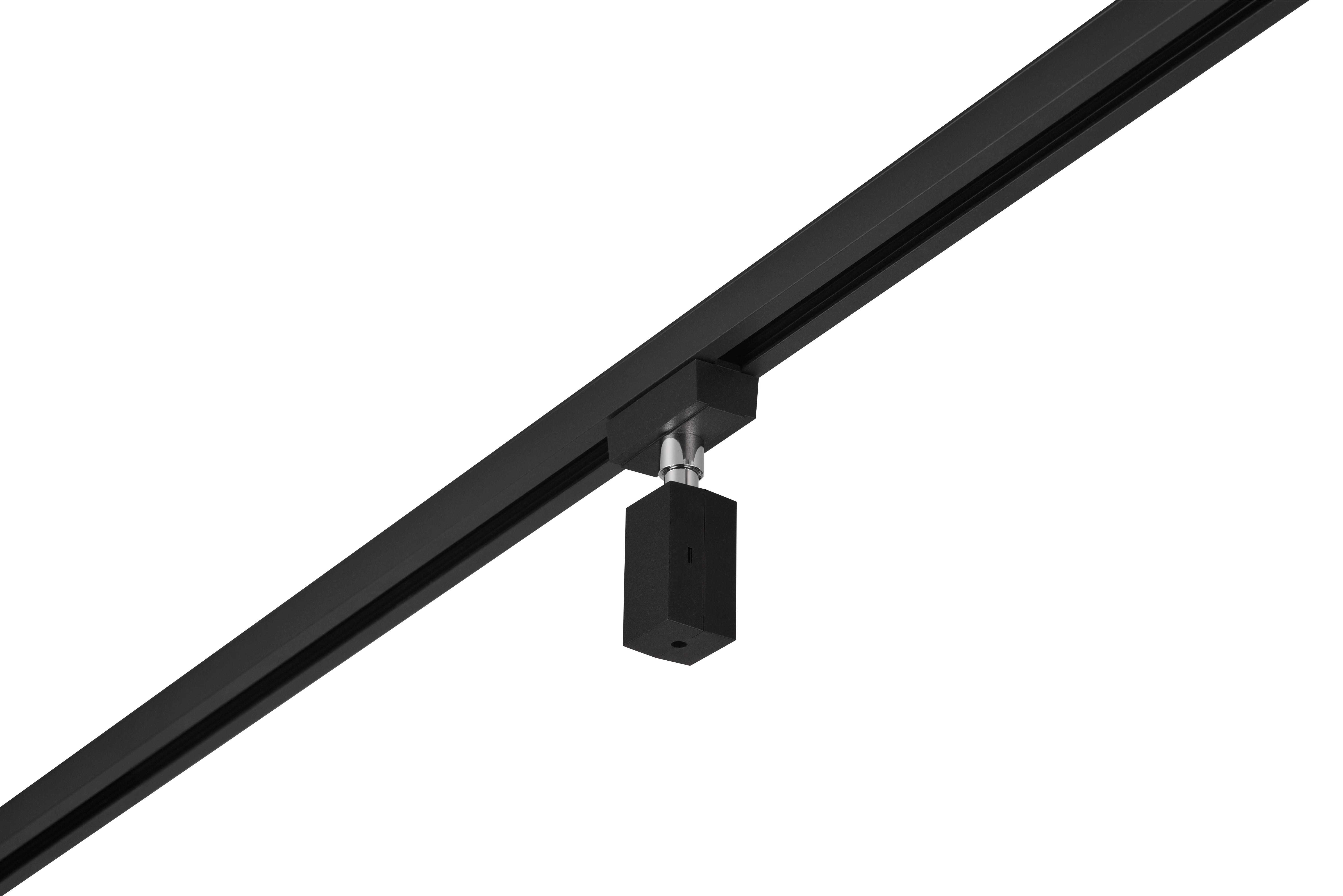 Schienensystem-Adapter 703632 Duoline Adapter - Schwarz, Basics, Kunststoff (6/10/3cm) - Trio Leuchten