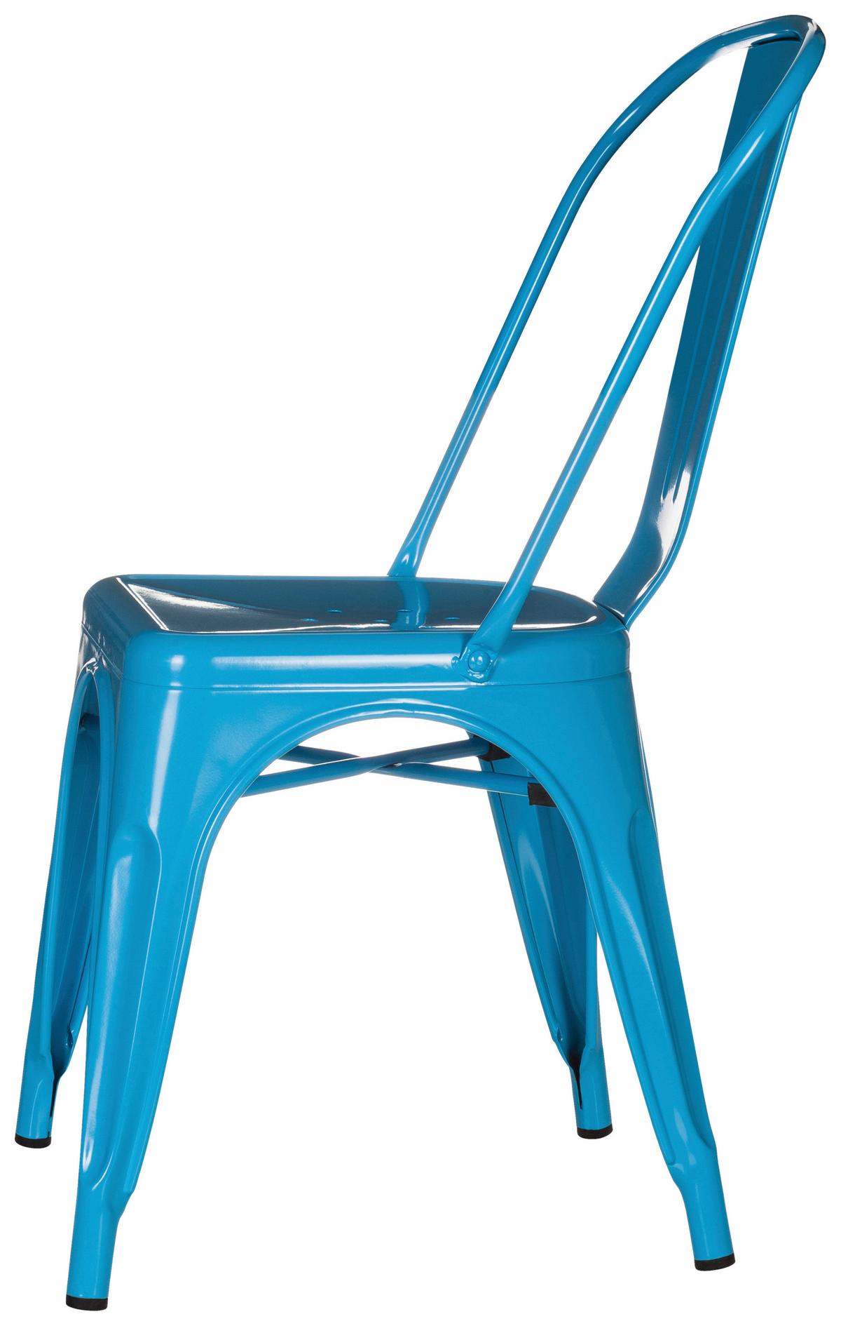 Stuhl Vantaggio Comfort Stapelbar Hellblau Bis 150 Kg - Hellblau, Basics, Metall (44/84/54cm) - MID.YOU
