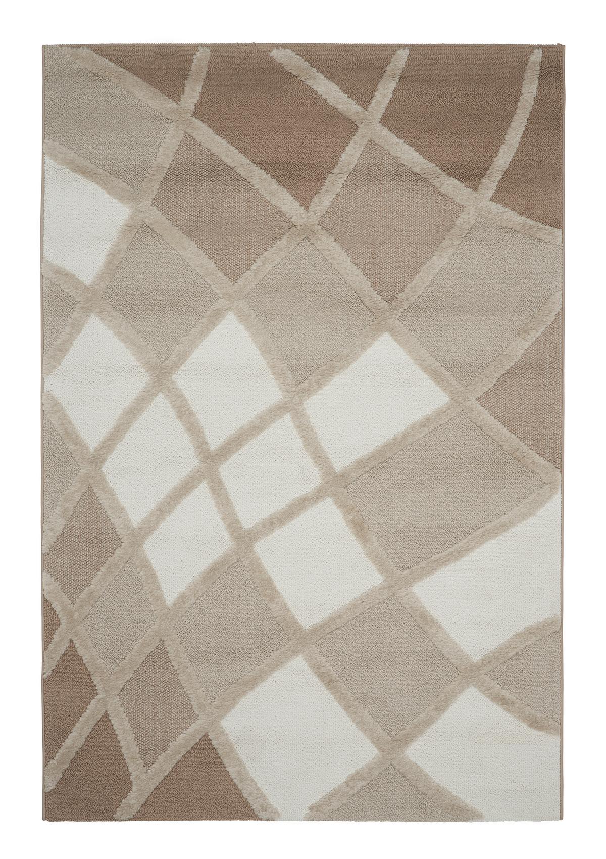 Hochflorteppich Beige Martha 120x170 cm - Beige, ROMANTIK / LANDHAUS, Textil (120/170cm) - James Wood