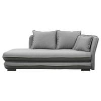 Relaxliege Latte L: 224 cm Grau mit Bettkasten - Silberfarben/Grau, Design, Textil (224/84/99/107cm) - MID.YOU