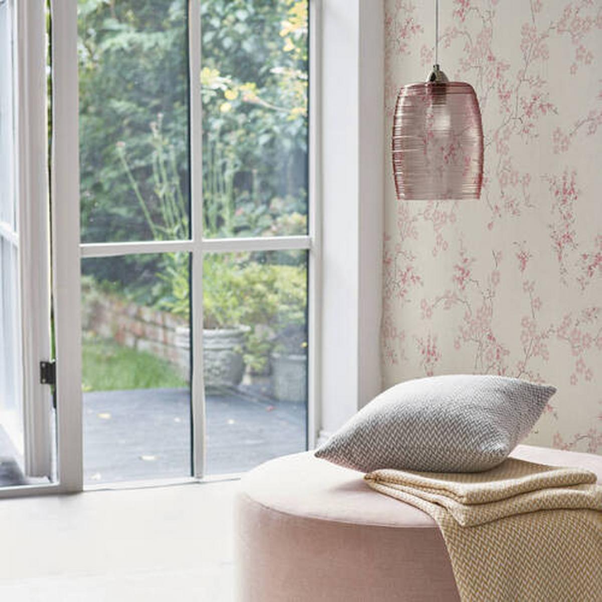 Vliestapete 113388 - Pink/Beige, Basics, Papier/Kunststoff (52/1000cm)