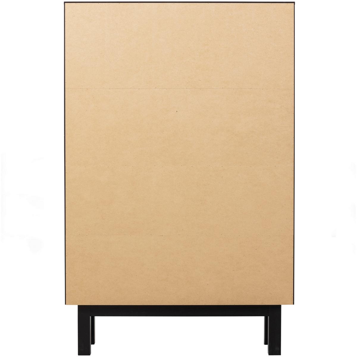 Buffet Finca Schwarz B: 110 cm - Schwarz, Design, Holz (110/170/40cm) - Livetastic