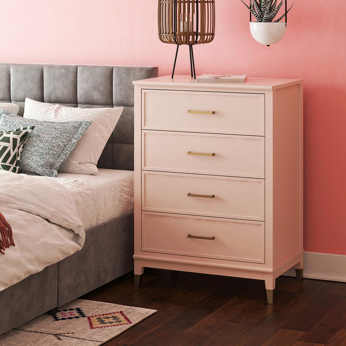 Kommode Westerleigh Rosa 76 Cm - Rosa, Design, Holz/Holzwerkstoff (76/106/50cm) - MID.YOU