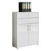 Office Edition B: 84,5 Cm Weiß - Weiß Hochglanz/Weiß, MODERN, Holzwerkstoff (84,5/114/33cm) - MID.YOU