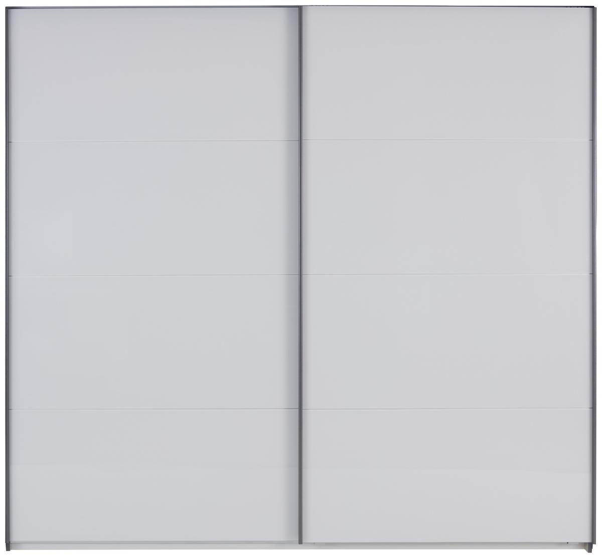 Skříň s posuvnými dveřmi Feldkirch 9, 271/210 cm - tmavě šedá/vysoce lesklá šedá, Moderní, kov/kompozitní dřevo (271/210/62cm)