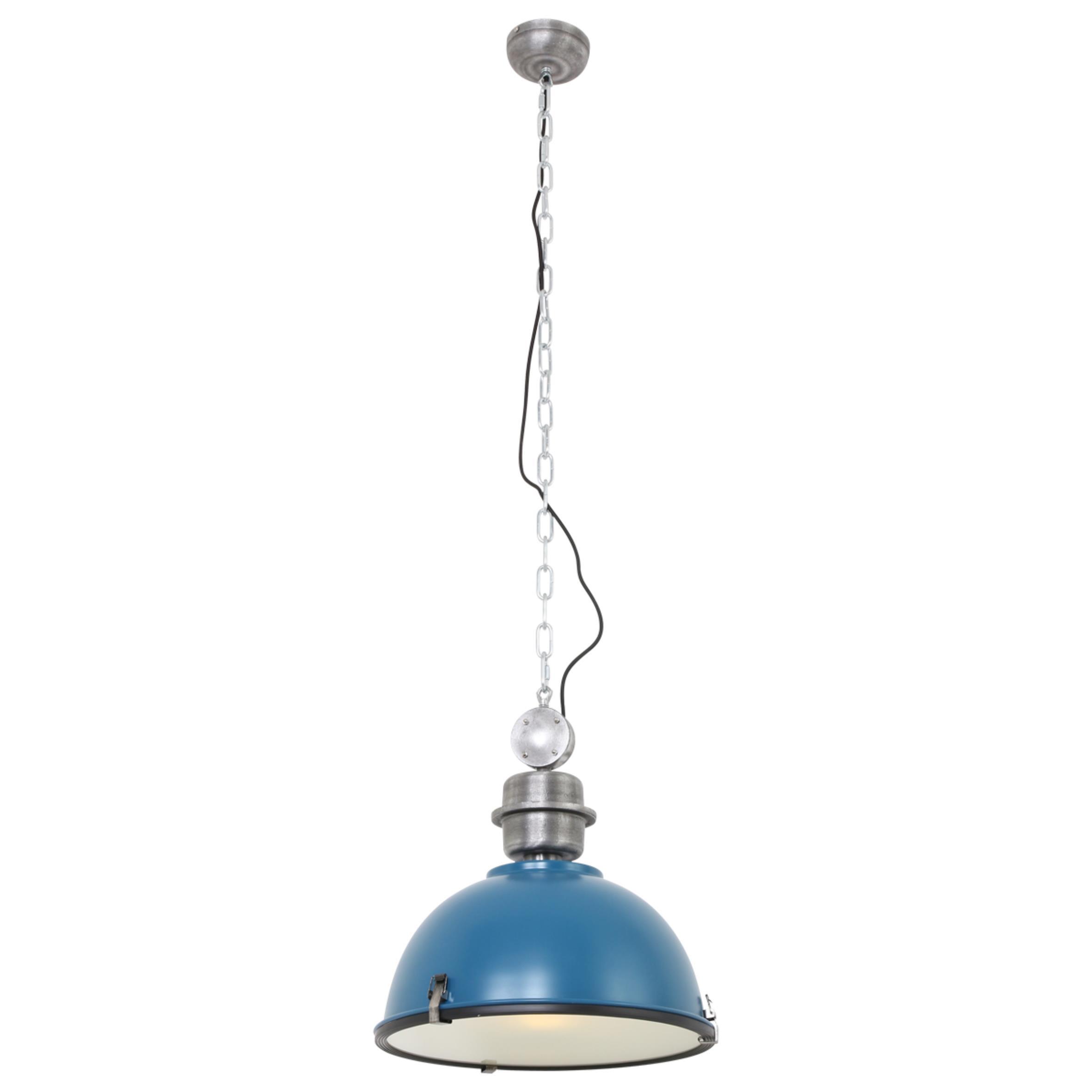 Pendelleuchte Bikkel - Blau, Trend, Glas/Metall (42/145/42cm)