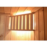 Saunaleuchten-Set Spezial - Fichtefarben, MODERN, Holz (23/45cm)