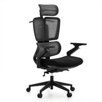 DREHSTUHL Ergo U2 Flex Schwarz B: 68cm - Schwarz, MODERN, Kunststoff/Textil (68/140/67cm) - MID.YOU