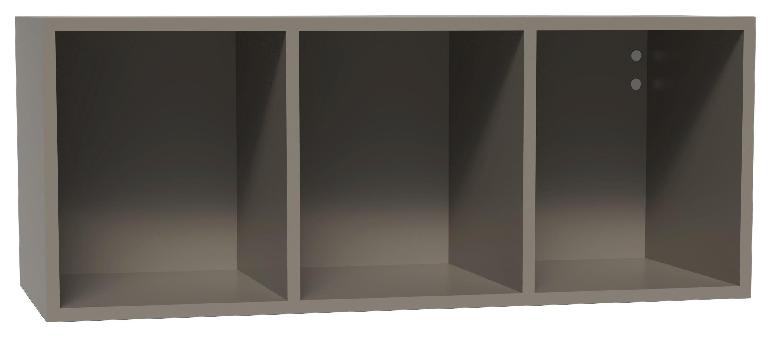 Wandregal Las Vegas Taupegrau B: 90 cm - Taupe, MODERN, Holzwerkstoff (90/36/37cm) - Vertico