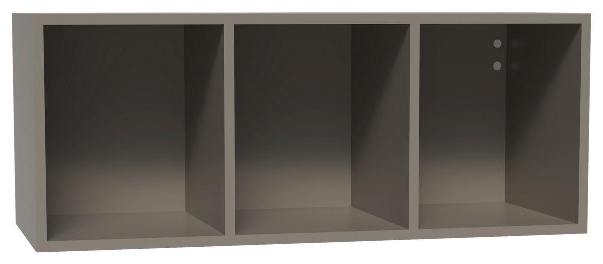 Wandregal Las Vegas Taupegrau B: 90 cm - Taupe, MODERN, Holzwerkstoff (90/36/37cm) - Vertico